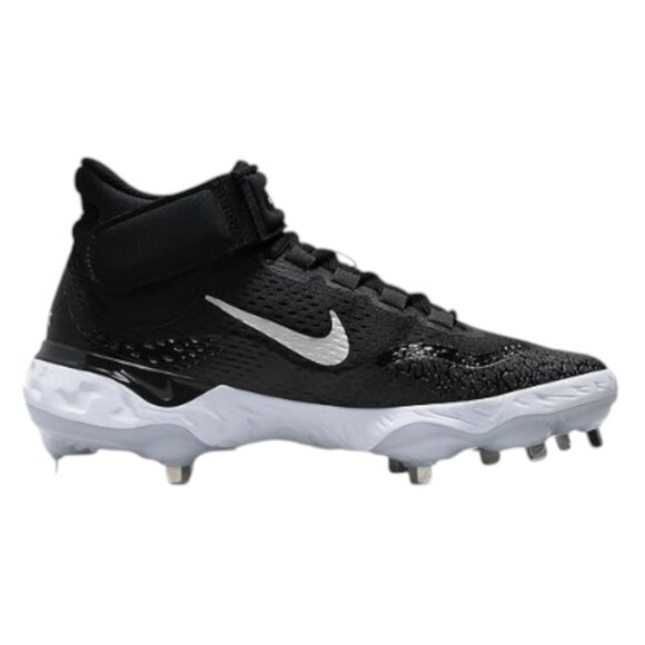 Nike Alpha Huarache Elite 4 Mid Metal Baseball Cleat Black DJ6520-001 Men 14 NEW - Picture 2 of 10